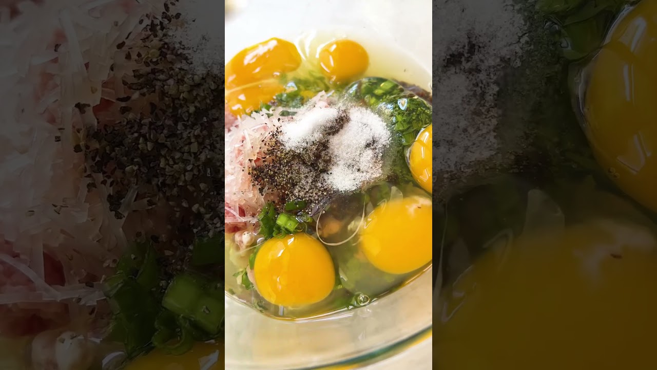 How to make CHA TRUNG HAP (Vietnamese Steamed Egg Meatloaf) #shorts #vietnamesefood