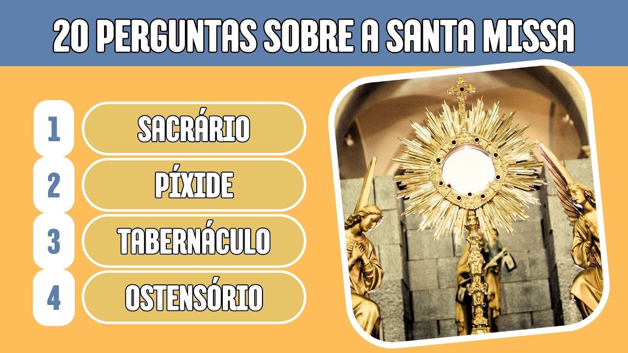 🎯 Quiz Católico | 20 perguntas sobre a Santa Missa | Só os Católicos vão saber responder