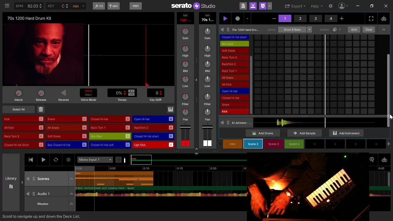 Peaceful Vibe #cooking #chopping #sampling #beatmaker #seratostudio #billybeatz  .'25 12 14