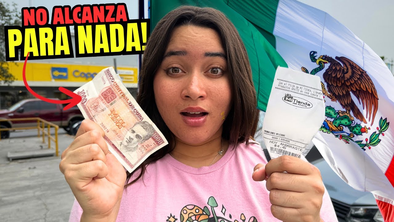 🇨🇺 Gasté el BILLETE MAS GRANDE de CUBA en MEXICO 🇲🇽 Salario de un cubano