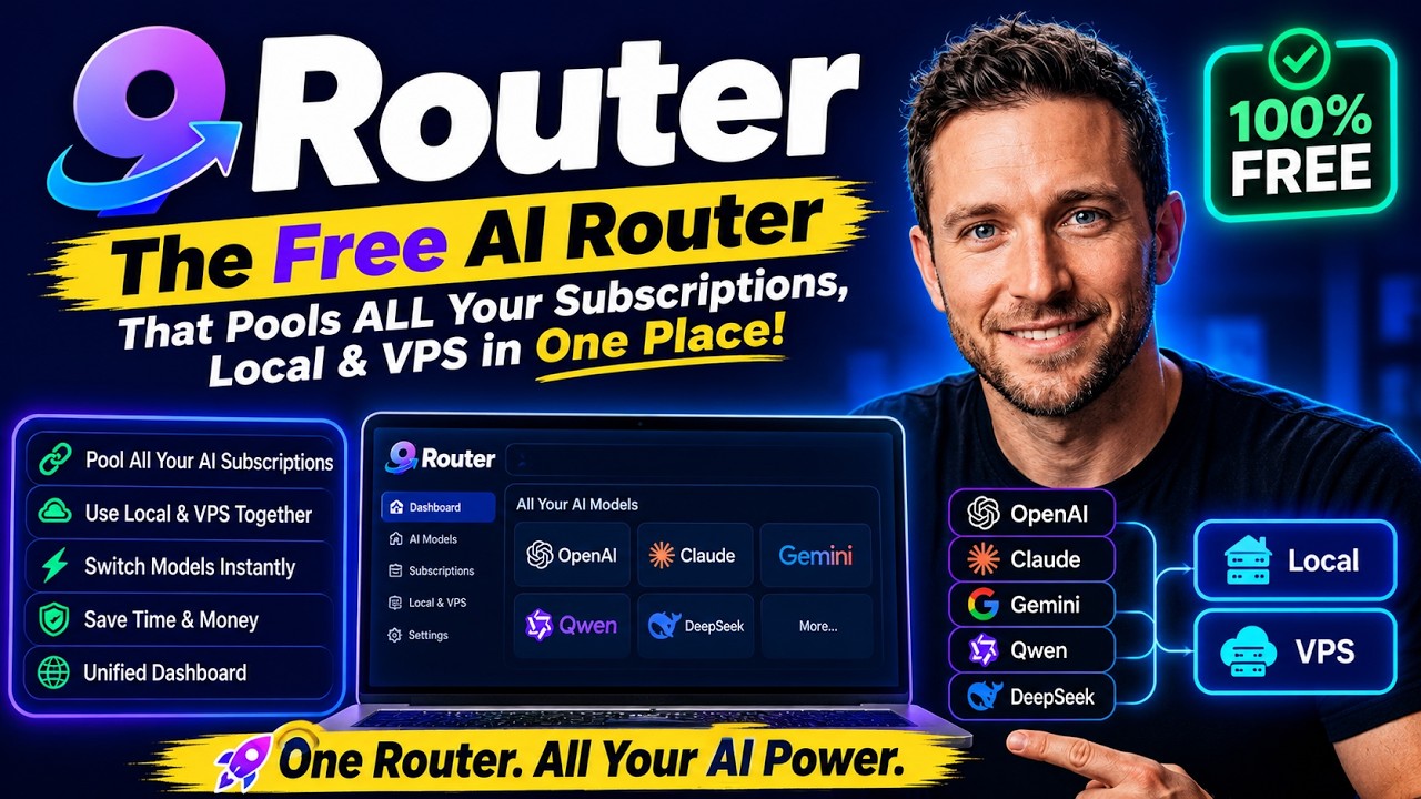 9Router &mdash; The Free AI Router That Pools ALL Your Subscriptions, Local & VPS in One Place!