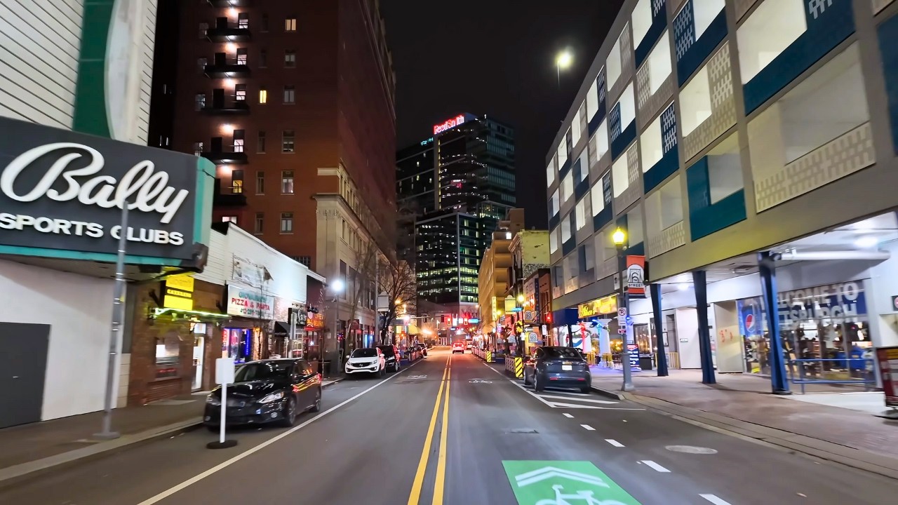 Pittsburgh Pennsylvania Night Drive