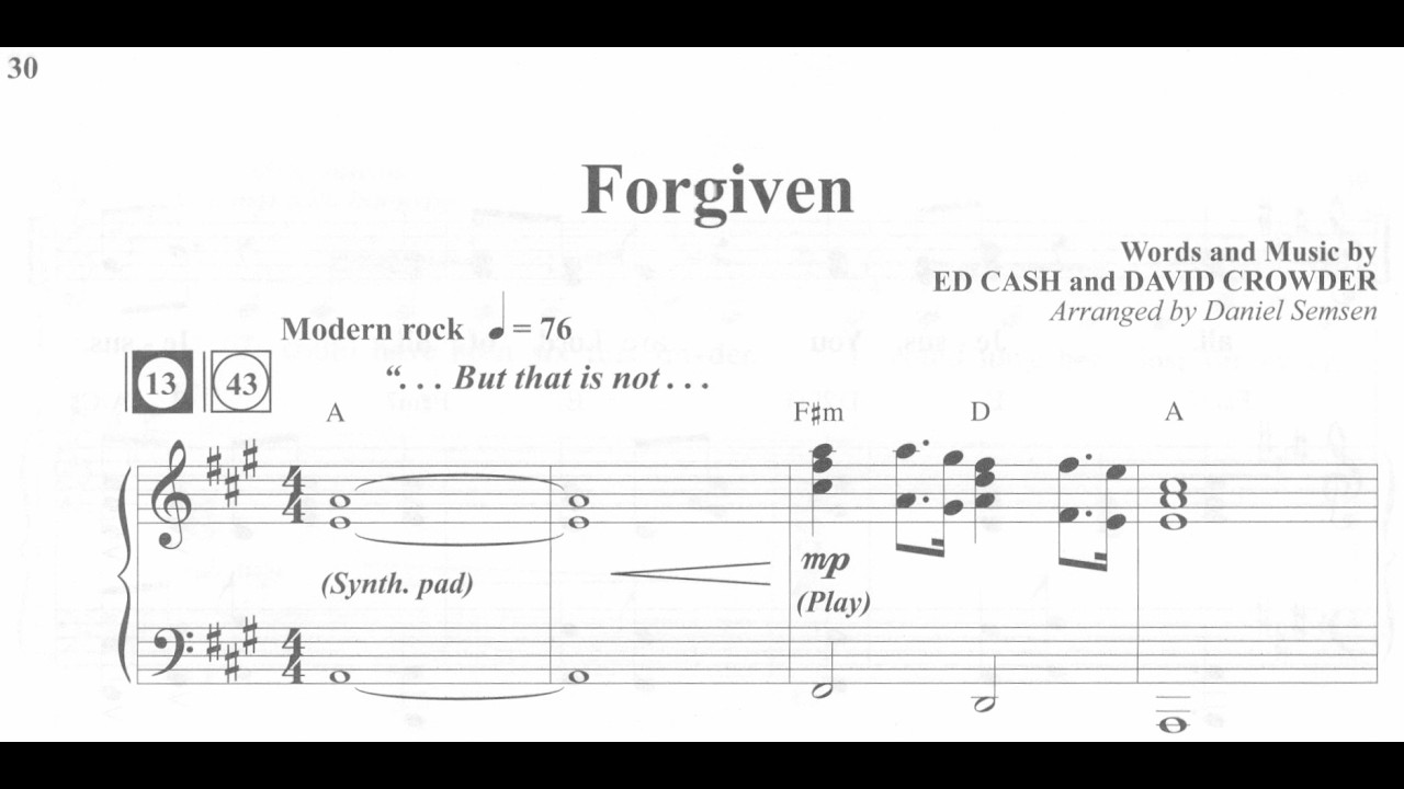 Forgiven by Dale Matthews