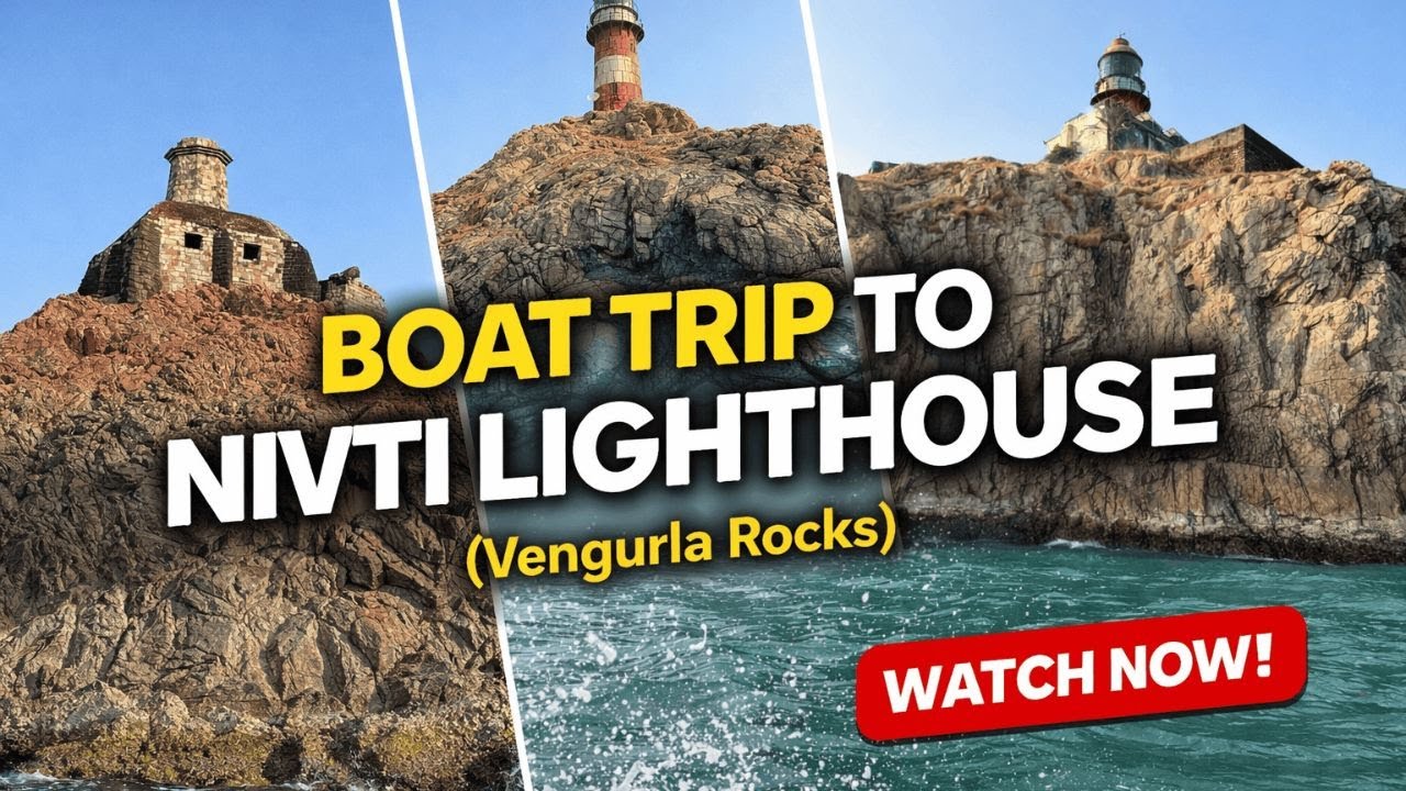 🌊 Boat Trip to Nivti Lighthouse (Vengurla Rocks) | Sindhudurg, Maharashtra 🚤 #malvanilife #malvan