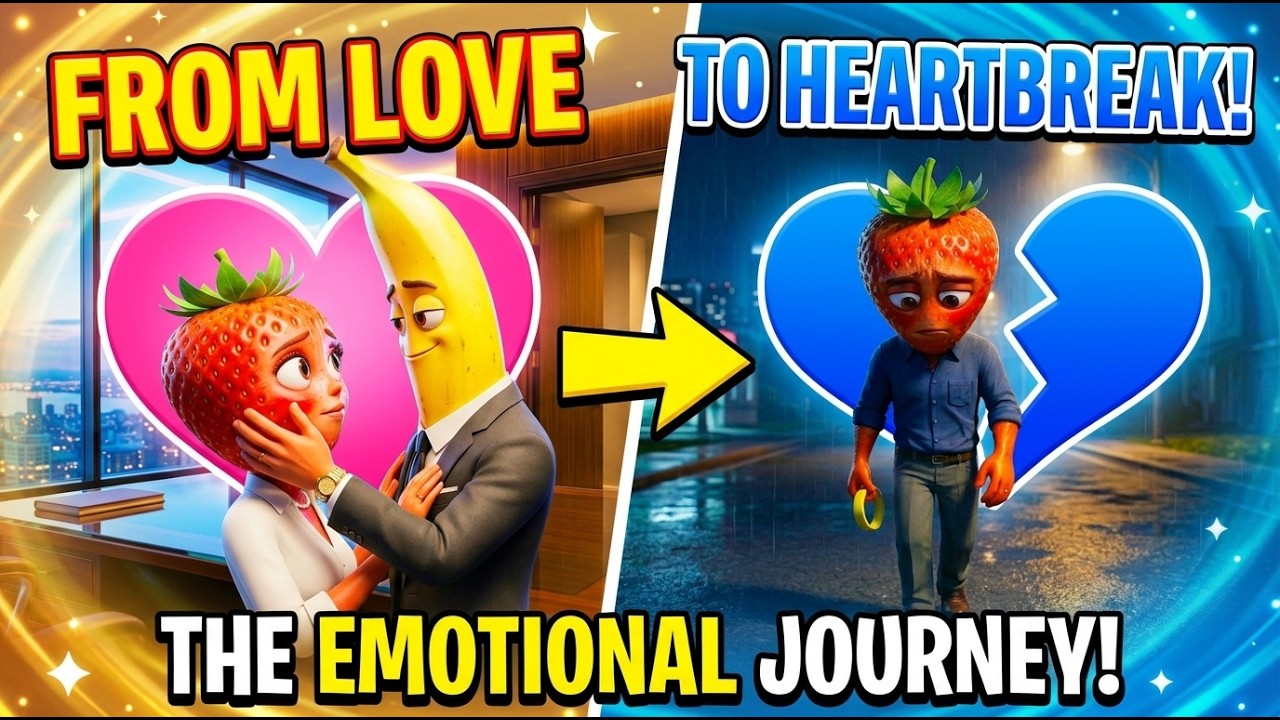 What Happened To The Strawberry Wife?! 😱 Fruit Love Story Gone Wrong 🍌💔