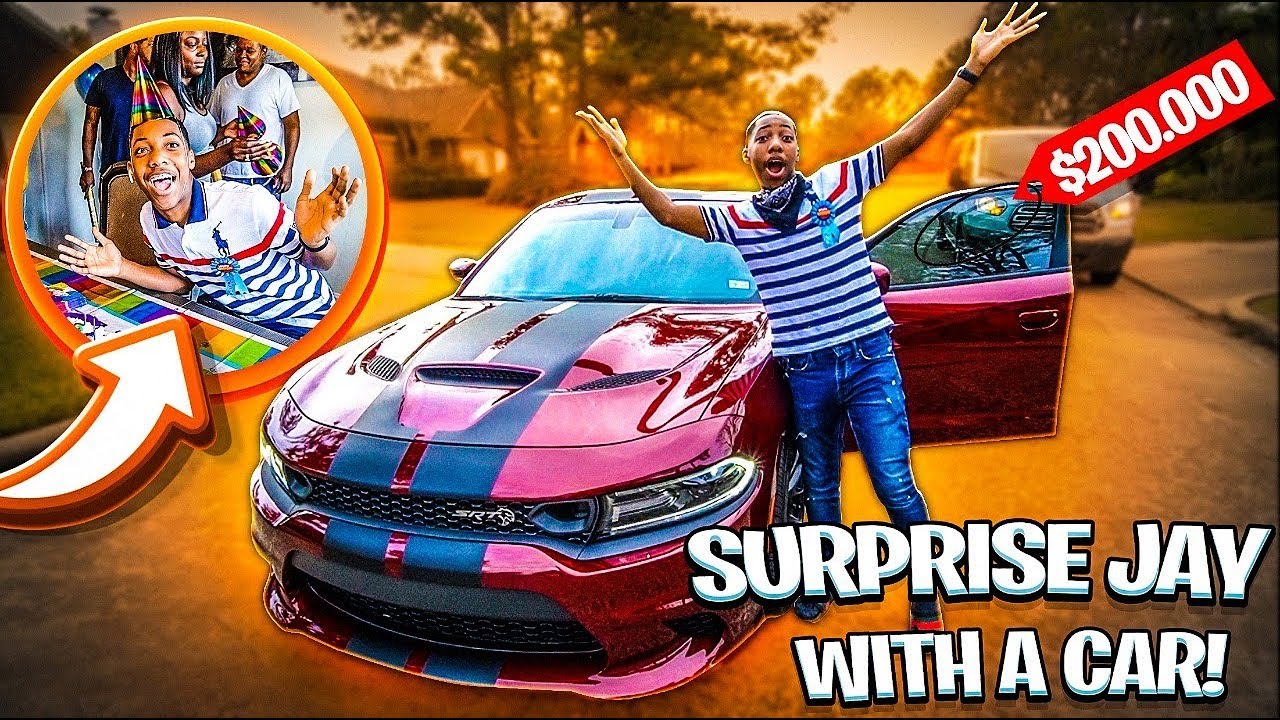 SURPRISED JAY WITH HIS DREAM CAR FOR HIS 15TH BIRTHDAY!