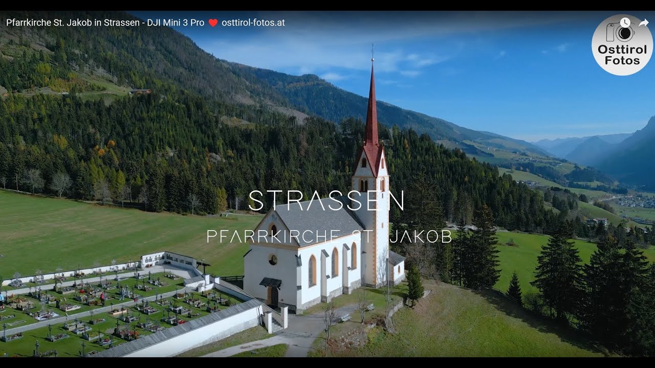 Pfarrkirche St. Jakob in Strassen - DJI Mini 3 Pro ❤️ osttirol-fotos.at