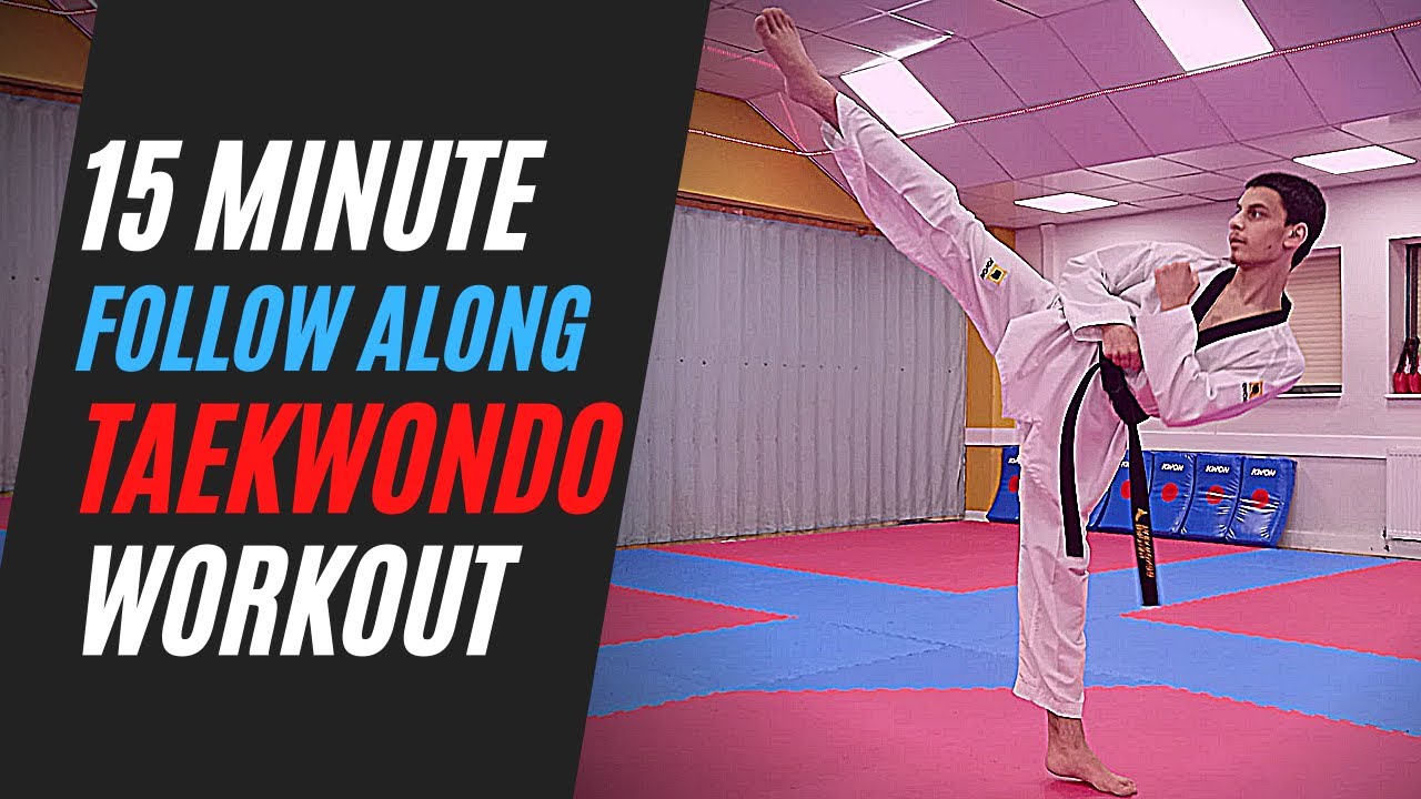 15 MINUTE TAEKWONDO WORKOUT | Follow Along - Beginner Friendly