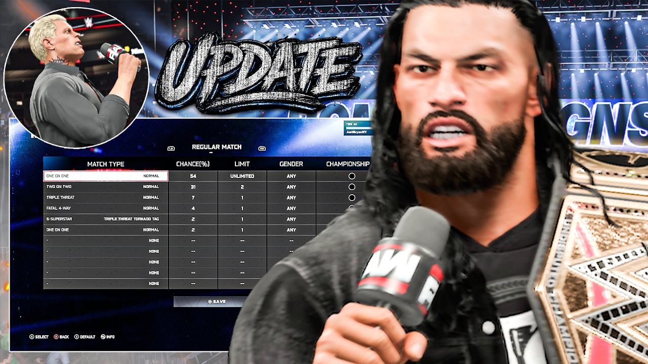 WWE 2K26 Universe Mode Things YOU should KNOW! (Divisions, Match Tables, & More)