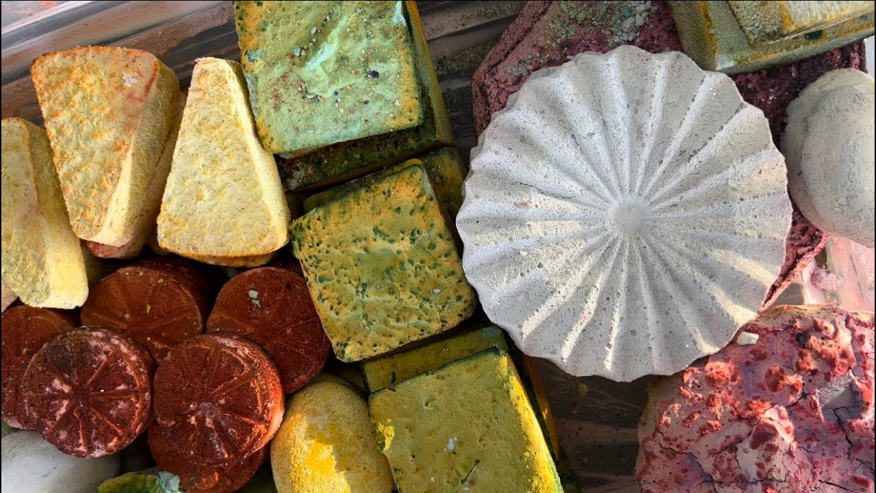 Variety of Reformed Gymchalk • Crunchy Mass Crush • Sleep Aid • Satisfying Gymchalk ASMR