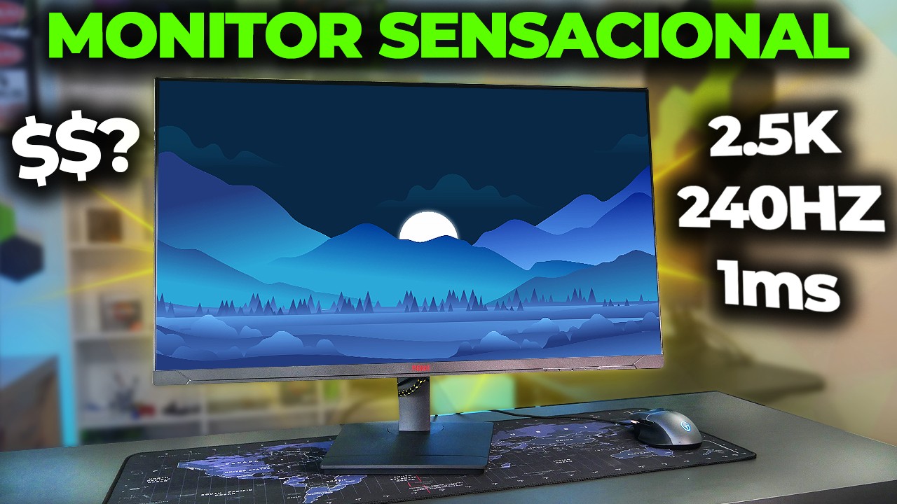 MONITOR GAMER INCRÍVEL PRA JOGAR (COM ALTO FALANTE) QUAD HD, 240HZ E IPS! CENTAURI PICHAU
