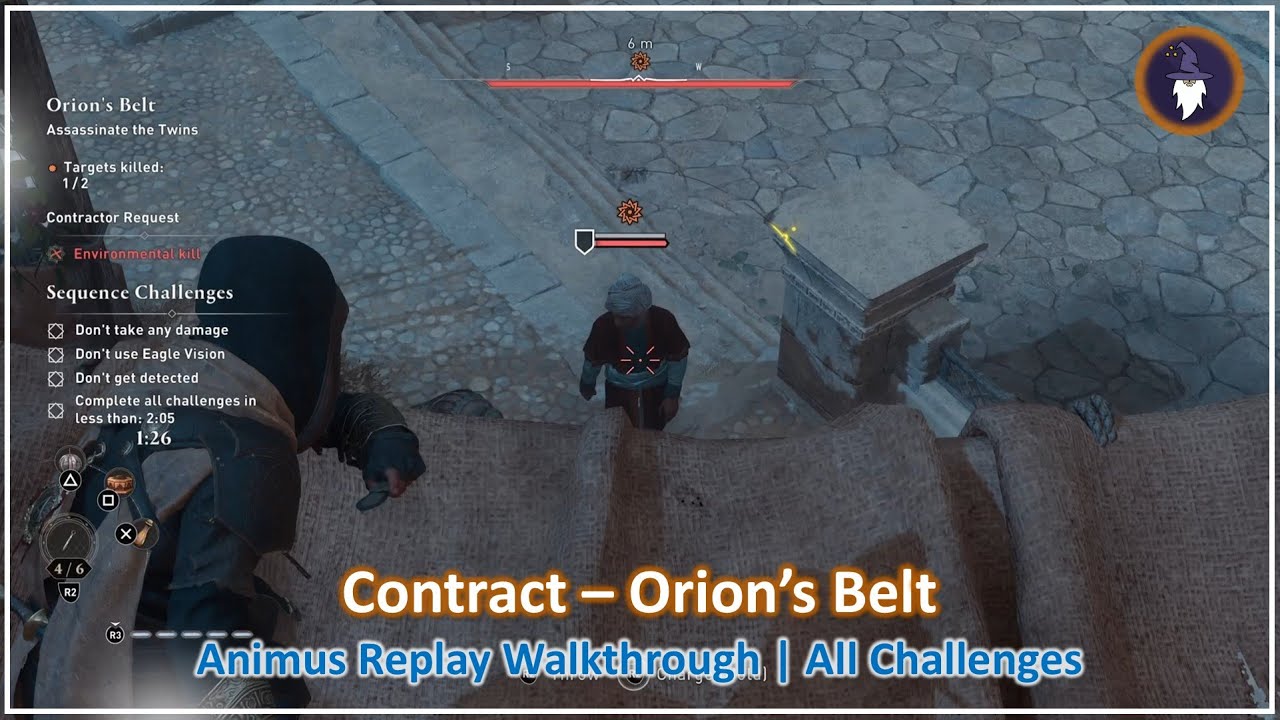AC MIRAGE VALLEY OF MEMORY DLC | ORION'S BELT - SEQUENCE REPLAY [ALL CHALLENGES]