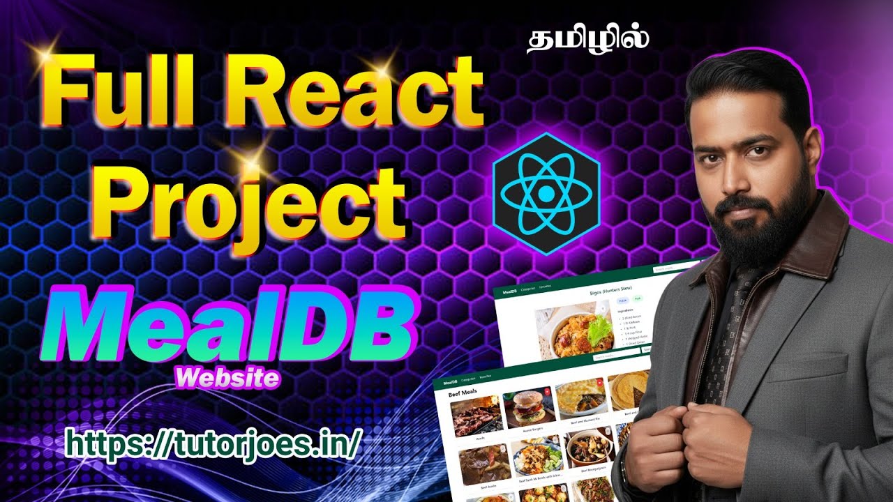 MealDB API Full React Project | Search, Categories, Meal Details & More in Tamil