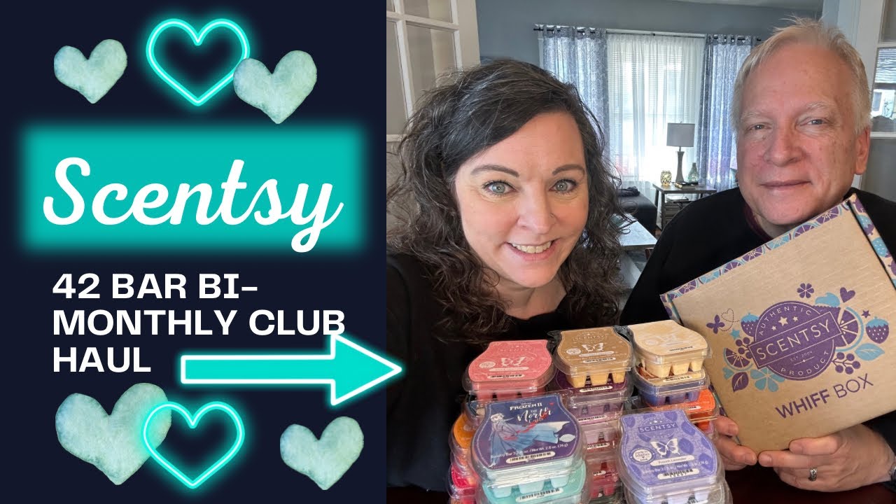 42 bar Bi-monthly Scentsy club order haul including Jan 2023 whiff box!