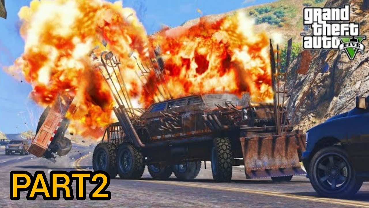 GTA 5 Truck Rampage 🚛😱NPC Cars Destroyed | Realistic Crashes & Epic Chaos part2 #gta5
