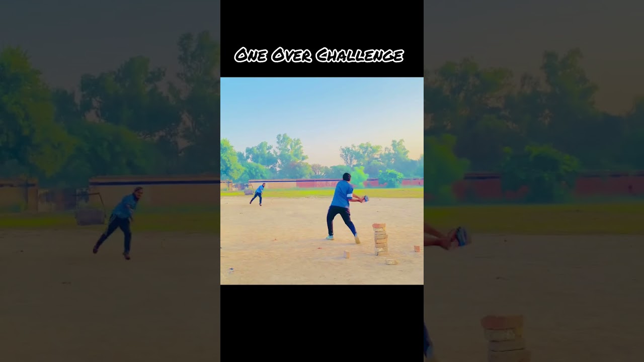 One Over Challenge #cricketshorts #youtubeshorts