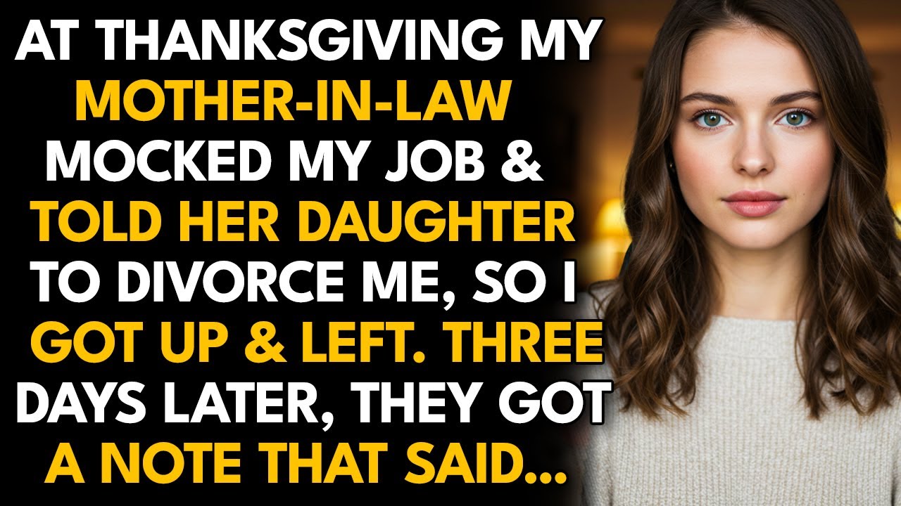 My Wife's Mother Mocked Me At Thanksgiving, So I Sent Them A Brutal Gift!