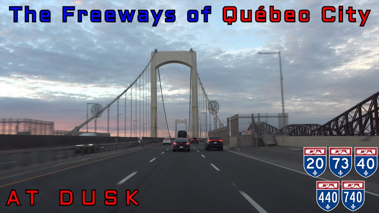 The Freeways of Québec City - At Dusk