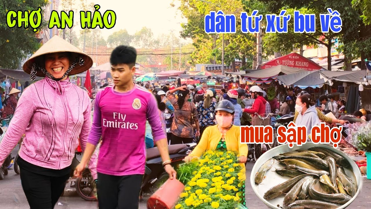 Khủng khiếp về CHỢ AN HẢO những ngày tết đông đảo chưa từng thấy dân tứ xứ bu mua sập chợ