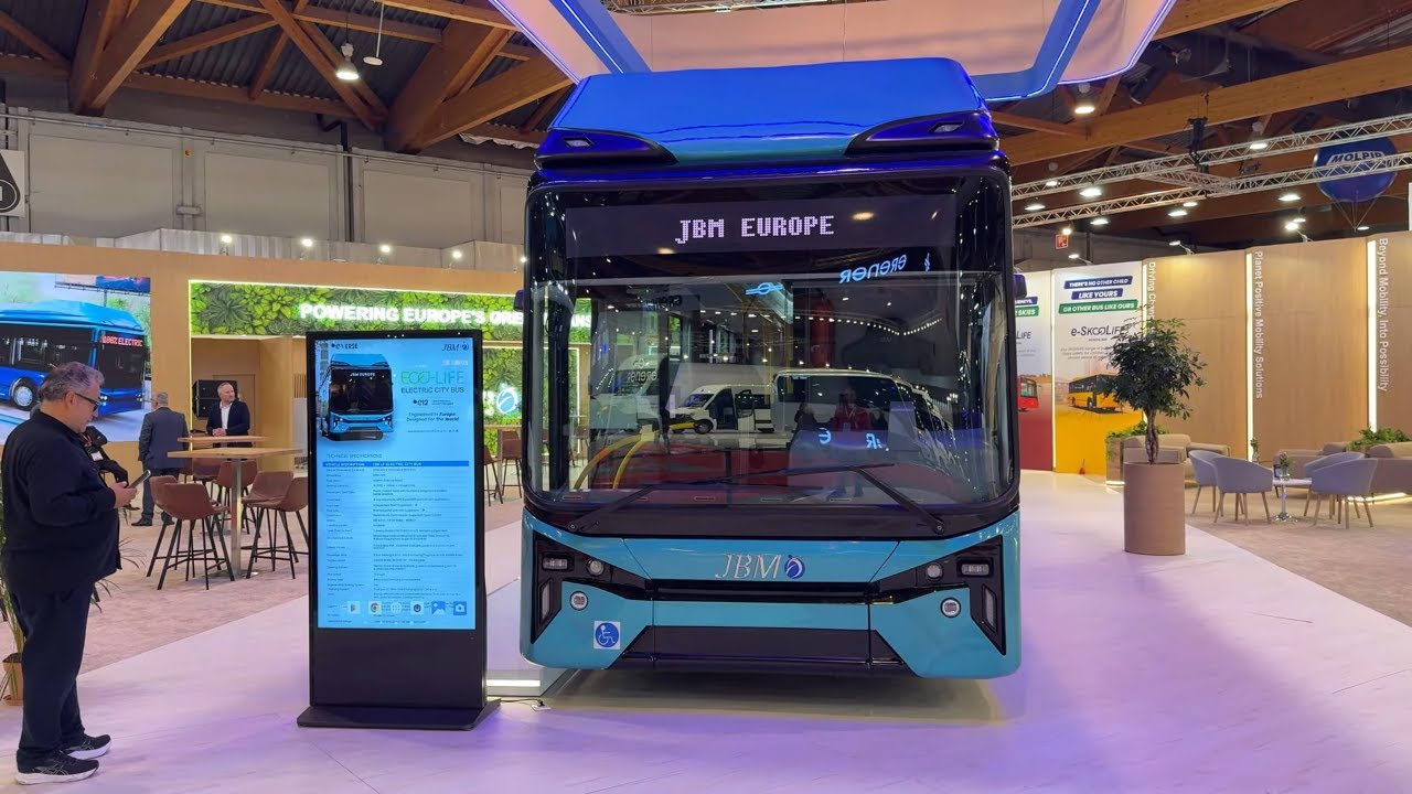 JBM E12 (2026) &ndash; Electric Bus Interior & Exterior | Busworld Europe 2025 Brussels