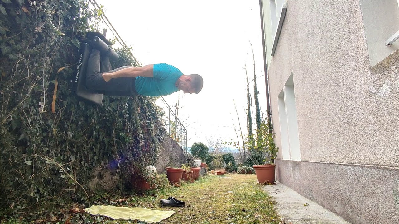 Inverted Nordic curl horizontal line reached, one leg Nordic no kip bent hips rep