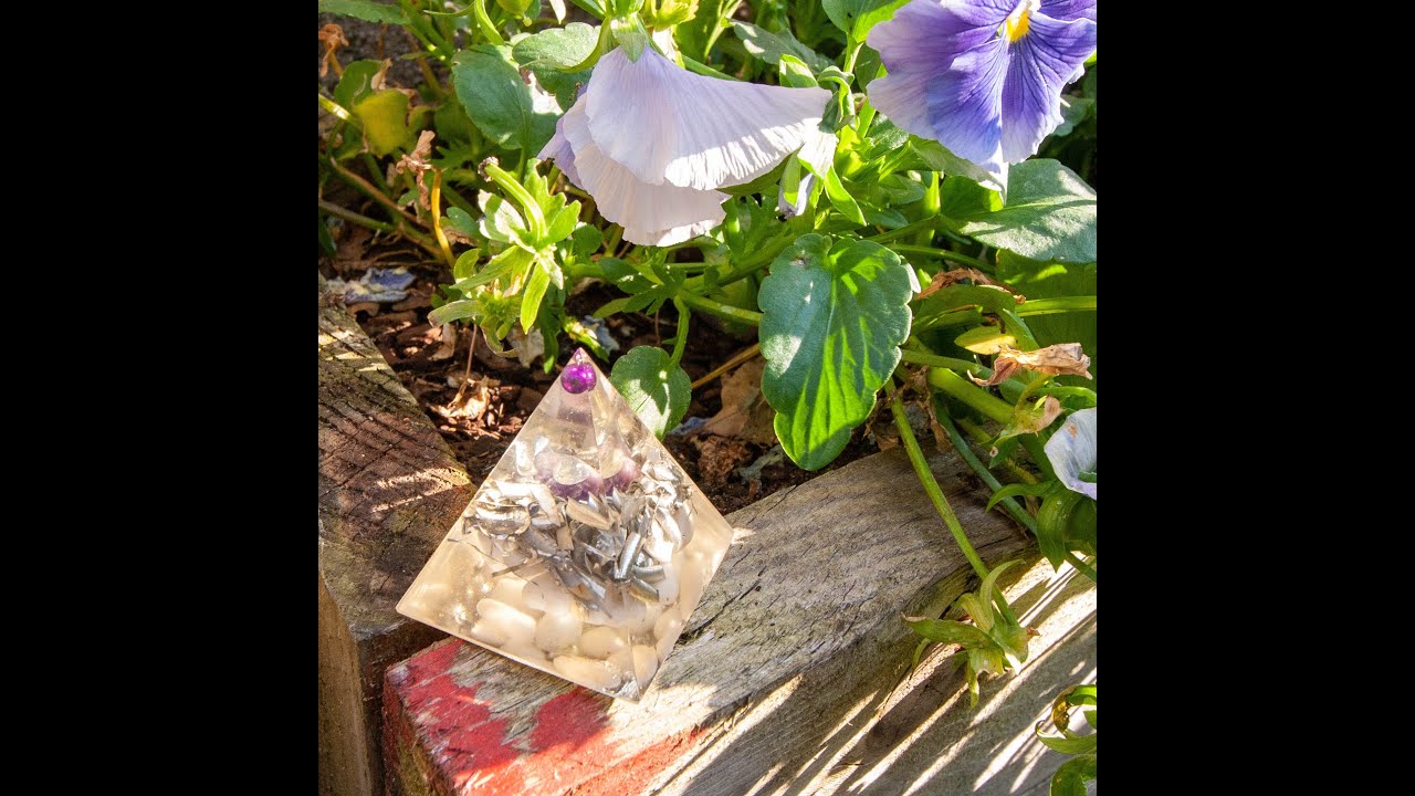 Luck Attractor Orgone Pyramid - Uniquely Crafted by Lifeflows.co.uk