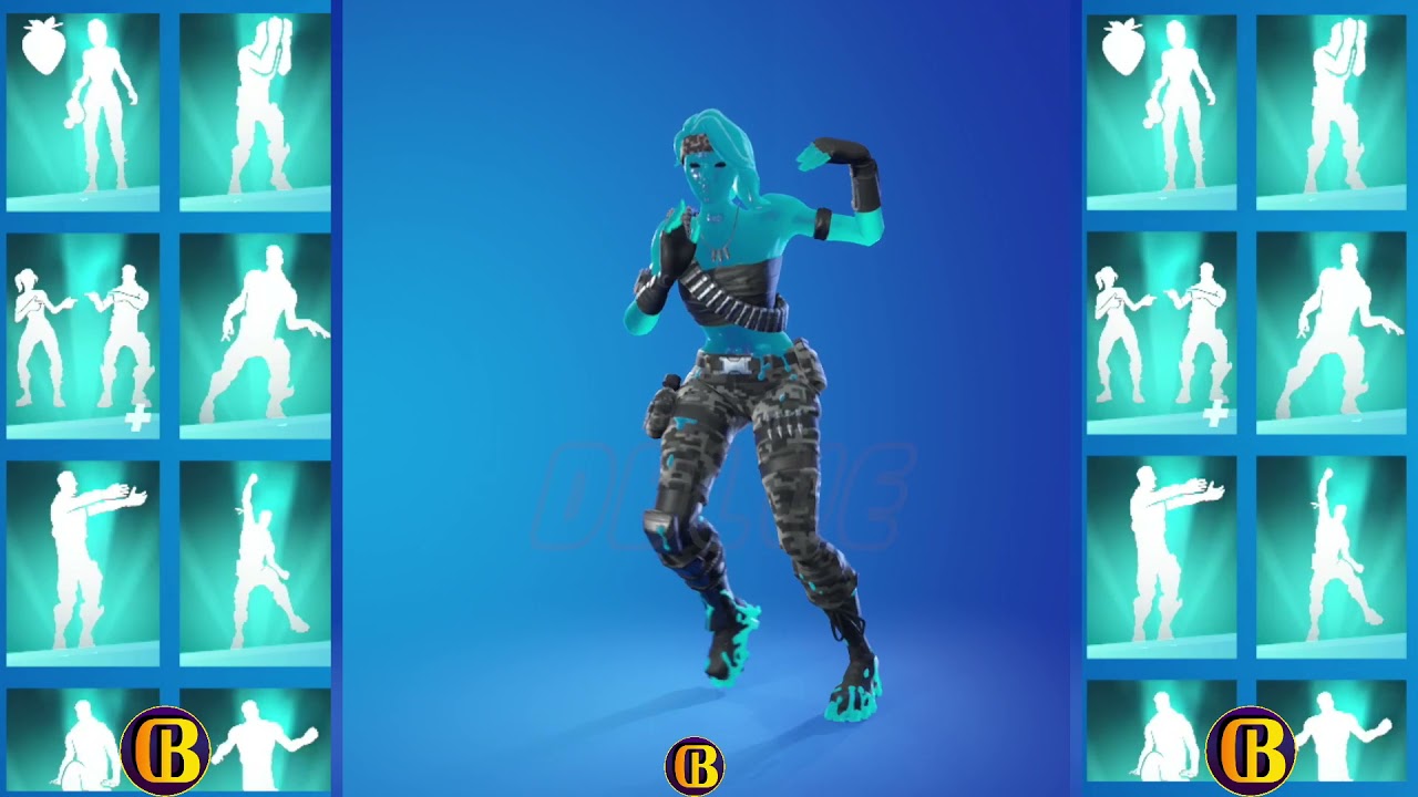 fortnite Slurp Bandolette Skin Showcase With Icon Series Dances & Emotes | Fortnite  Series