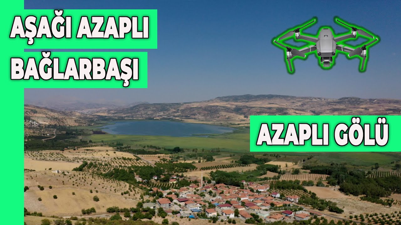 Bağlarbaşı Köyü - Aşağı Azaplı Köyü - Azaplı Gölü - Gölbaşı - DJI Mavic 2 Pro Manzara Çekimi