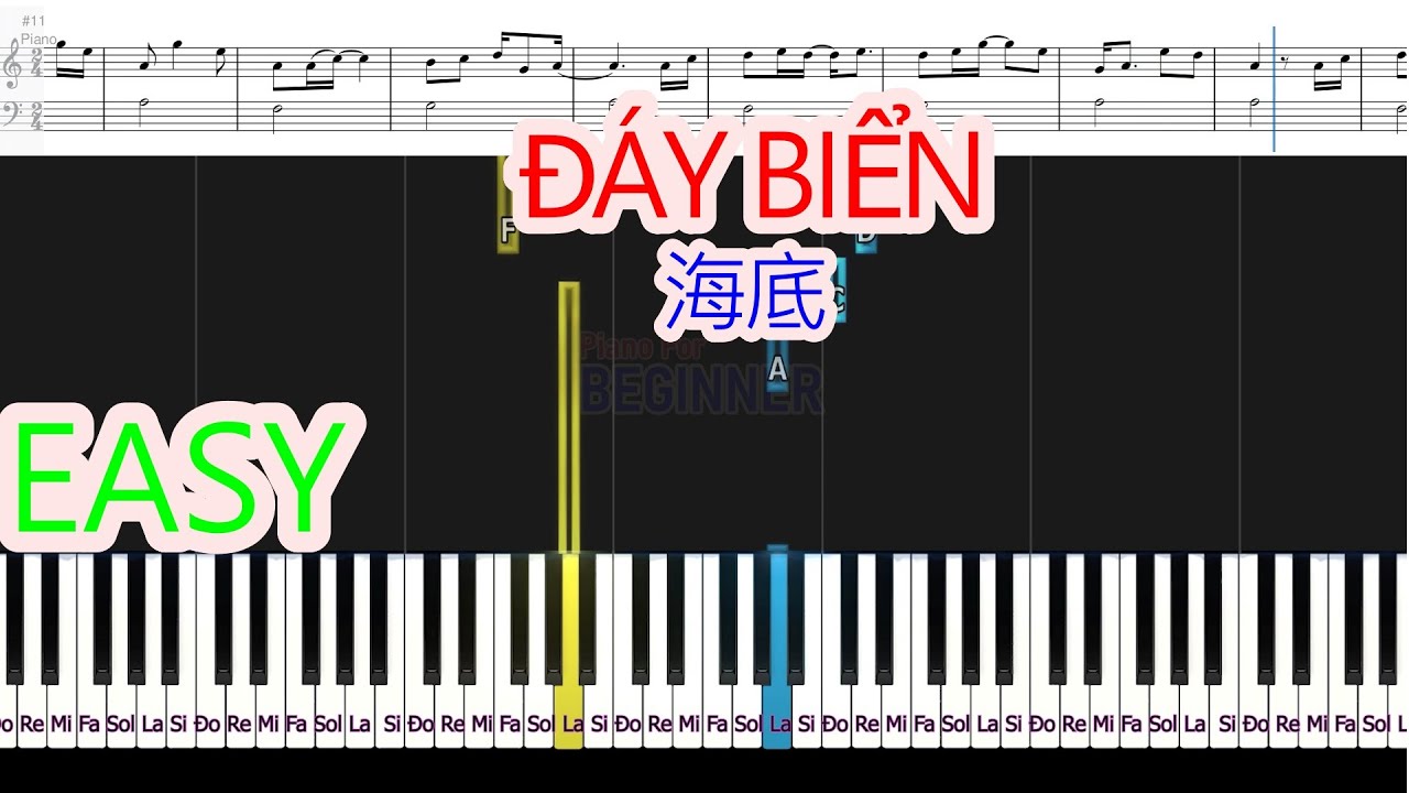 Đáy Biển (海底) | Piano For Beginner
