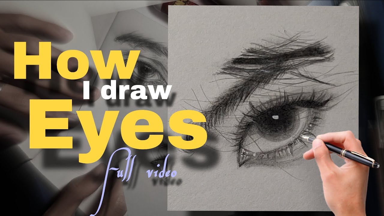 This is how I draw "Eyes" | Full video 