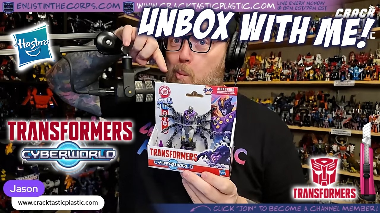 Unbox w/Me [2/28/26] 📱 Transformers Cyberworld Airachnid Armored Cyber Changers
