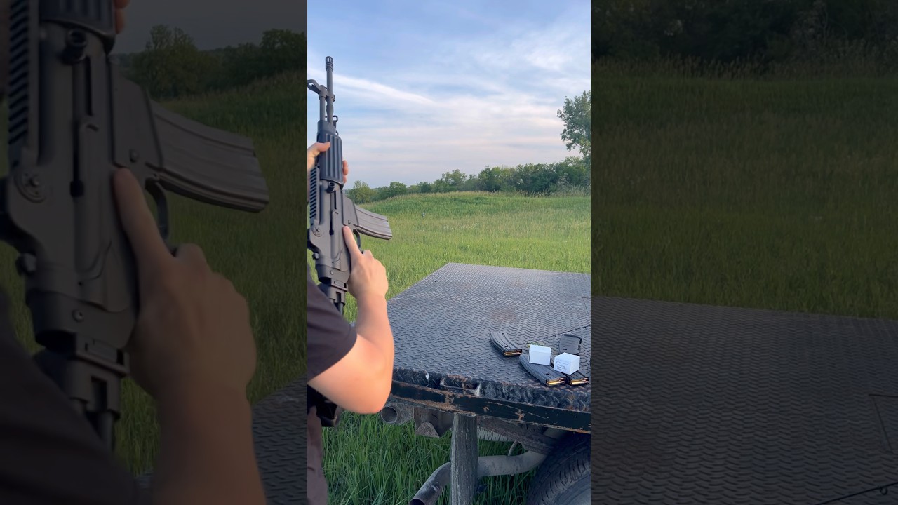Daewoo K2 / DR200 🇰🇷 broke my target 🤣 #daewoo #k2 #dr200 #shoot #shootingrange #korean