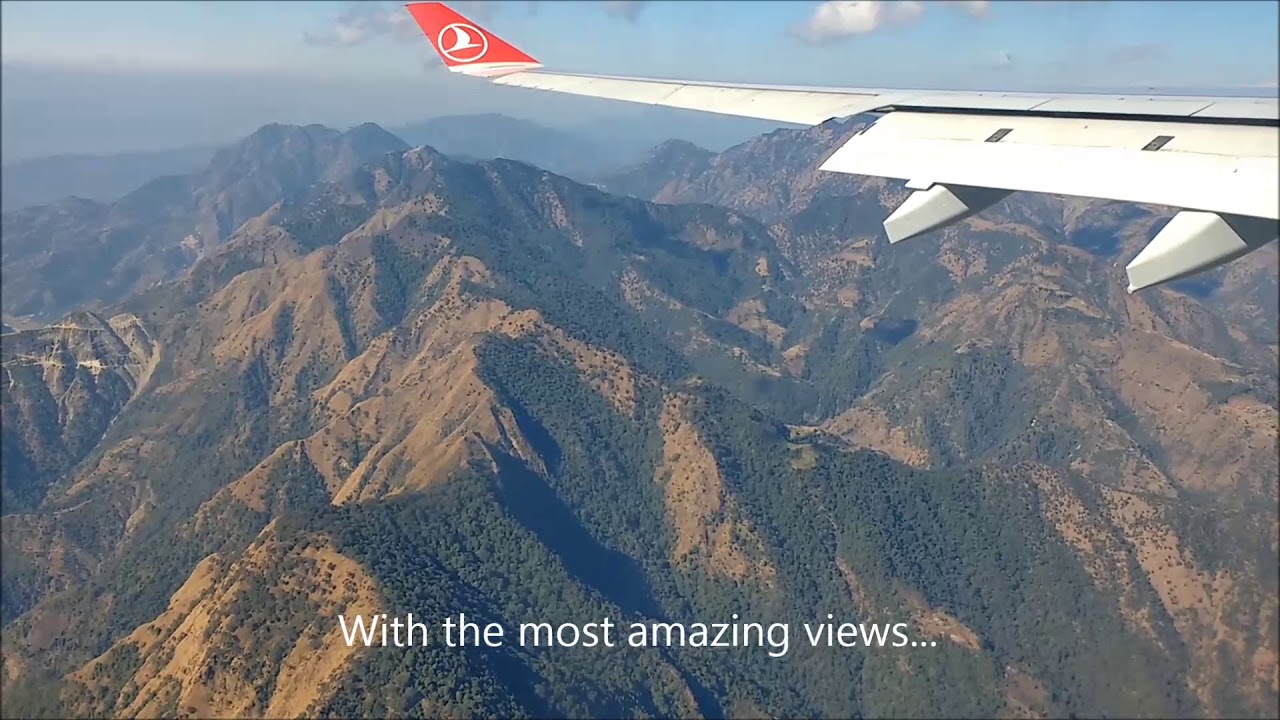 Amazing Flight into Kathmandu Nepal