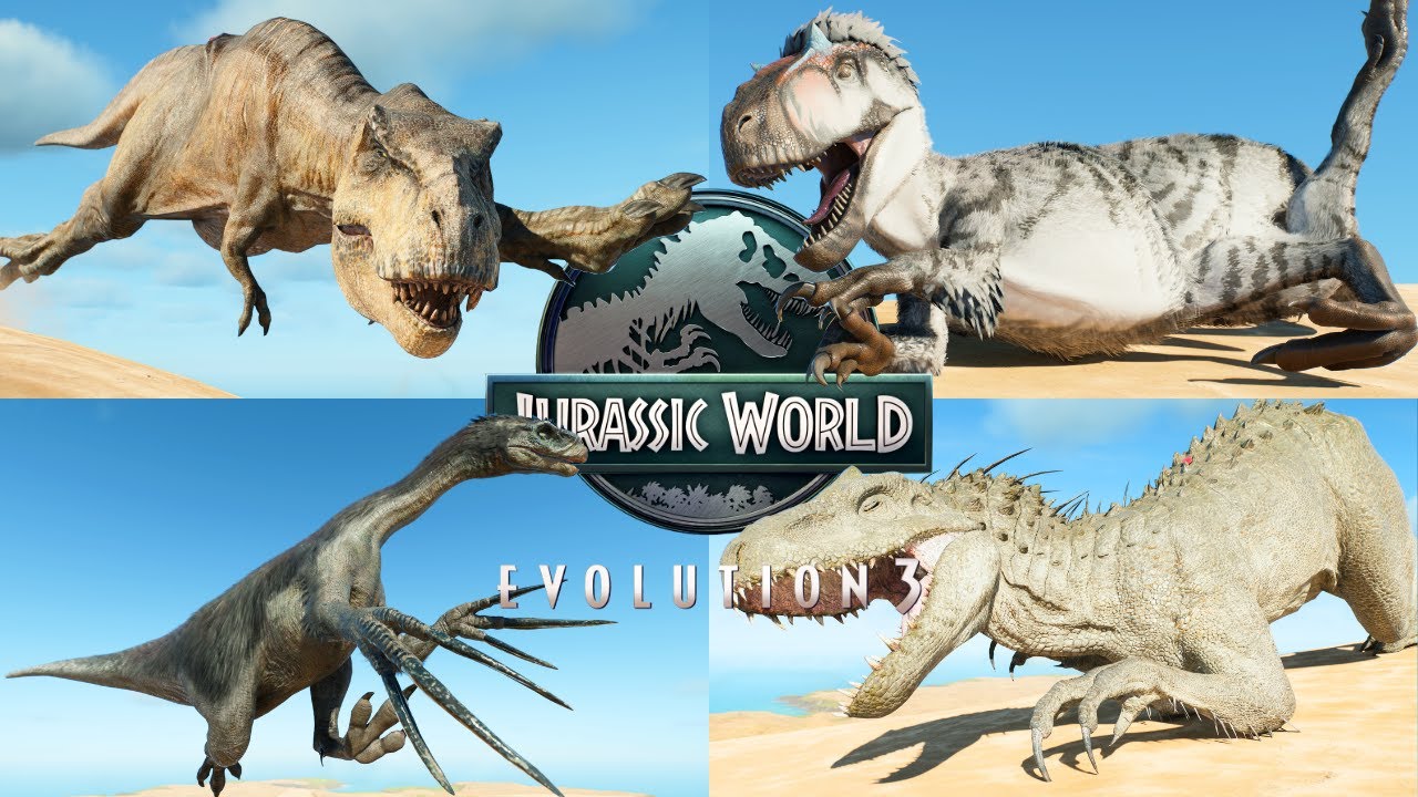 【全91種類！】全ての恐竜が麻酔で眠らされる瞬間！/All 91 dinosaurs are put to sleep! Jurassic World Evolution 3