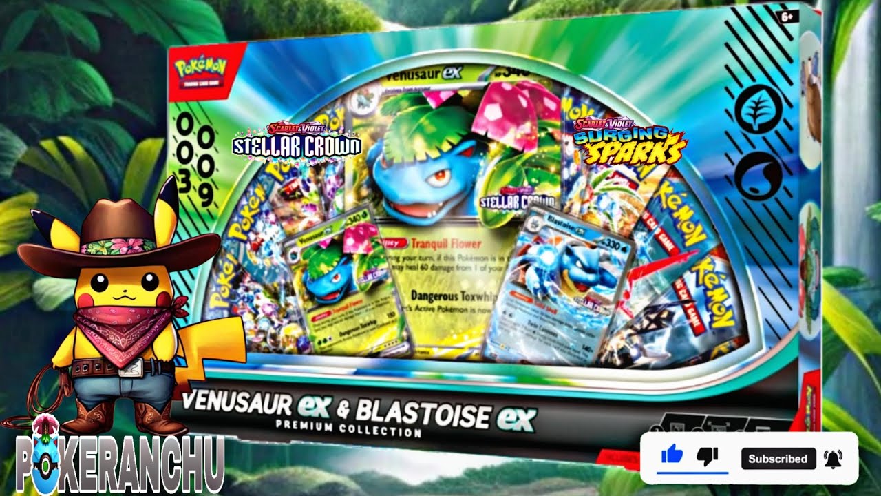 Venusaur Ex & Blastoise Ex Premium Collection      🚨No lo Abras🚨
