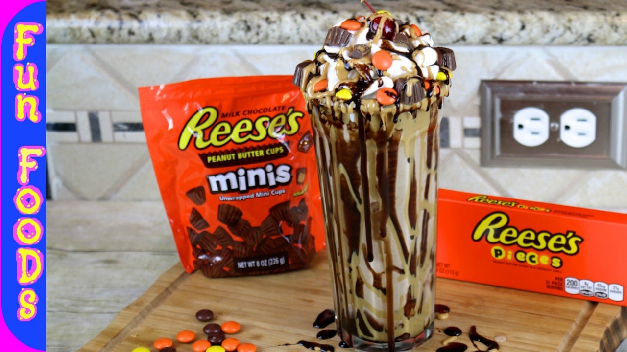 Молочный коктейль Reese's | Как приготовить домашний молочный коктейль Reese's