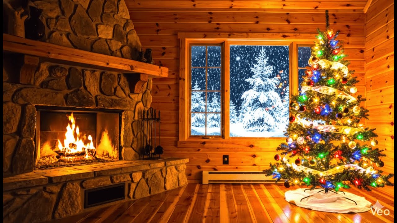 Warm Cozy Fireplace Sounds 🔥 Piano Music for Sleep, Calm & Relaxation