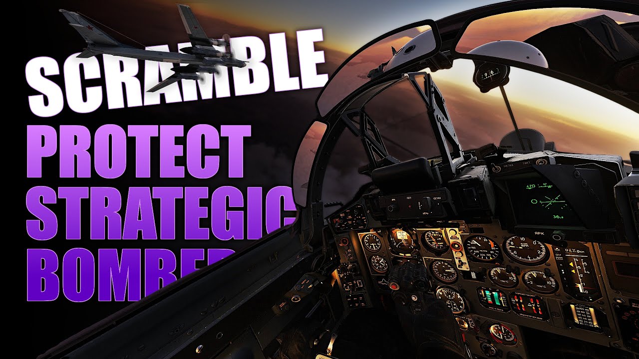 MiG-29 SCRAMBLE Protecting Bomber From NATO Fighters | DCS | NEW Fulcrum