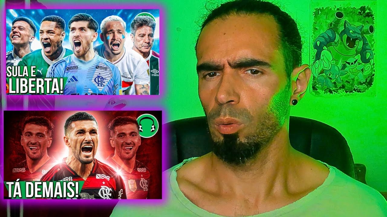 Sagara Reage 2 em 1 ♫ SÃO PAULO E FLU ELIMINADOS! 🤣 + ♫ ARRASCAETA: O 10 DO MENGÃO! 🔥