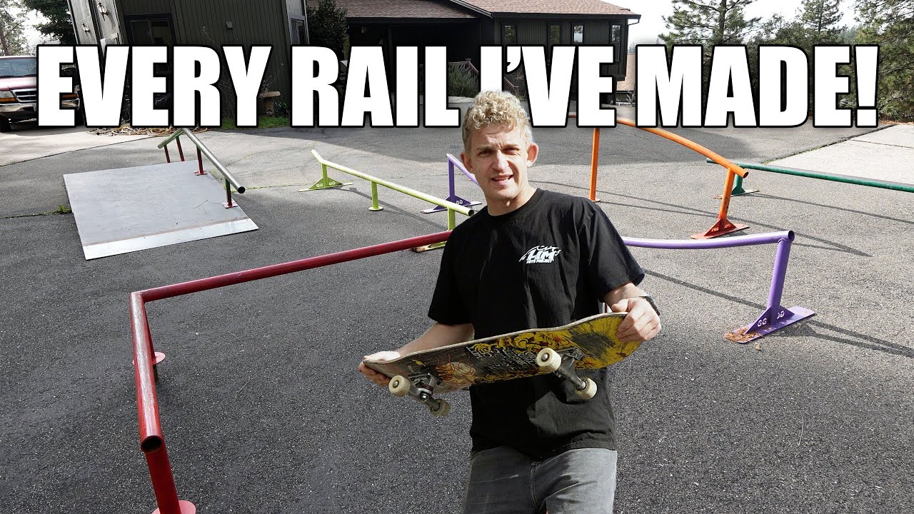 Skating every rail I've ever built!