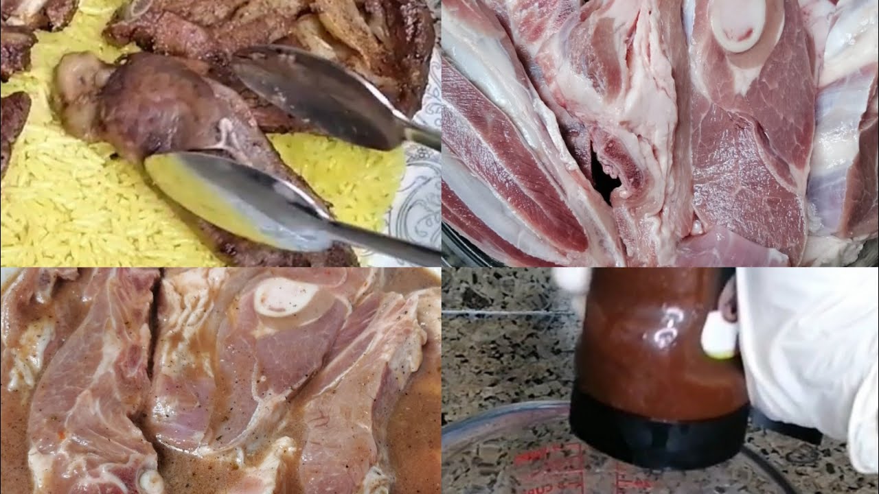 لحمه ضاني مشويه بدون شوايه مع تدبيله للضاني