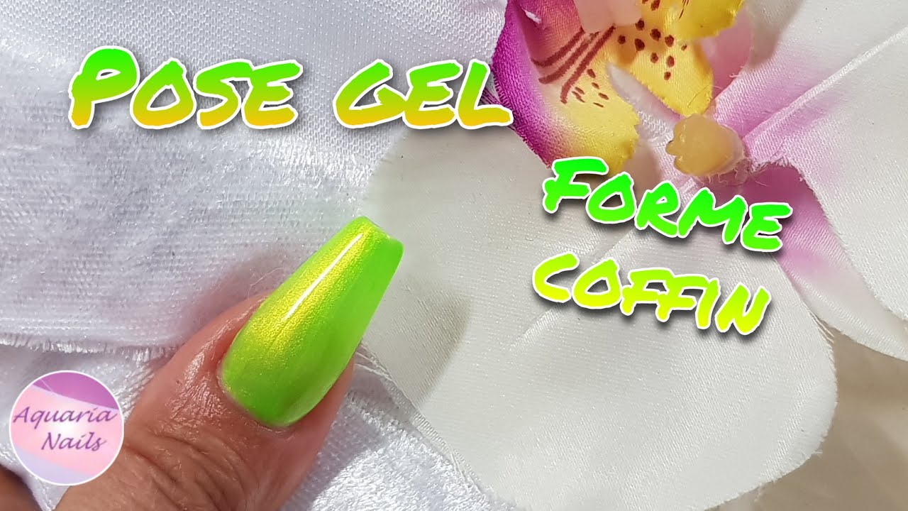 Tuto extension ongle en gel sur chablon - forme coffin