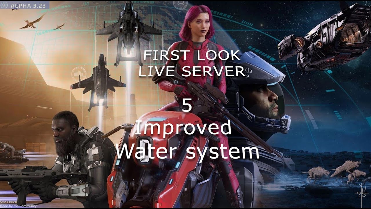 Alpha 3.23 First Look - Improved Water System - Star Citizen (4K)