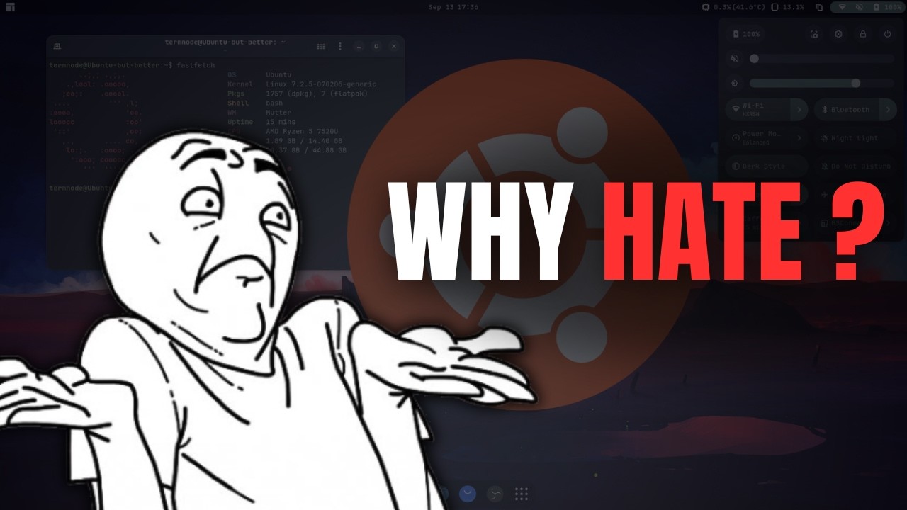 Все ненавидят Ubuntu&hellip; Поэтому я её исправил