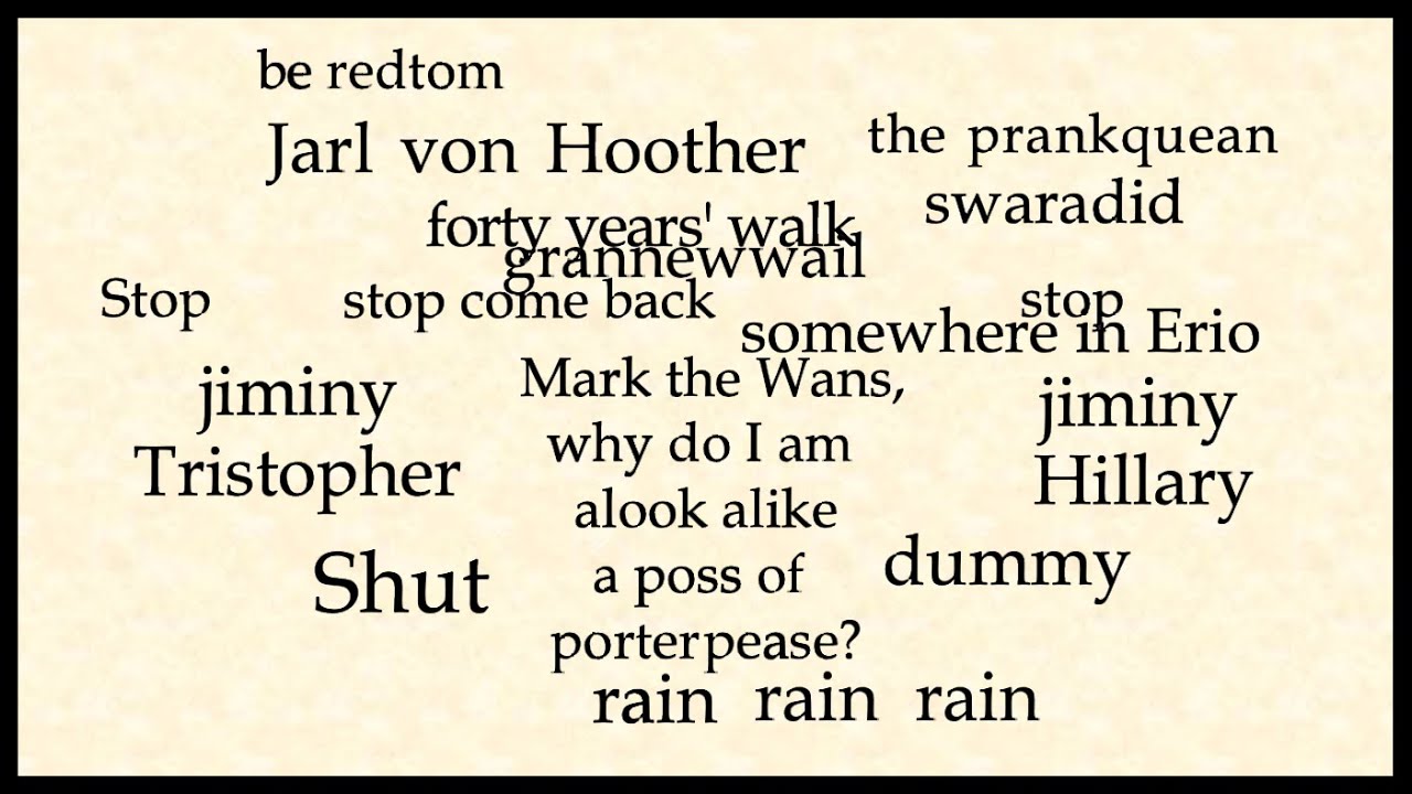 DON'T PANIC: it's only Finnegans Wake - The Prankquean