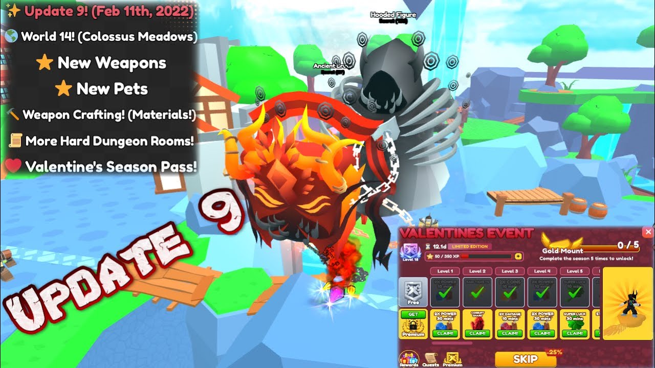 🔥Update 9🔥New World And Season Pass In Sword Fighters Simulator