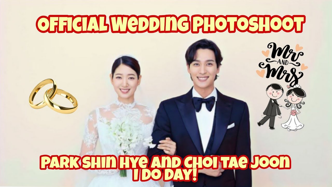 Park Shin Hye and Choi Tae Joon Official Wedding Photo Released Getting Married 👰🤵