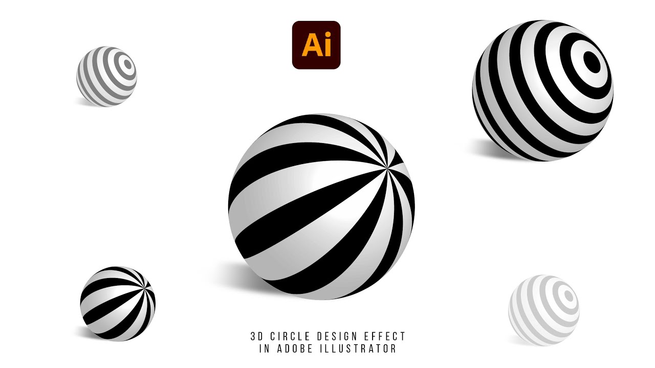 3D Revolve Effect In Illustrator | 3D Circle Design Effect | Illustrator Tutorial