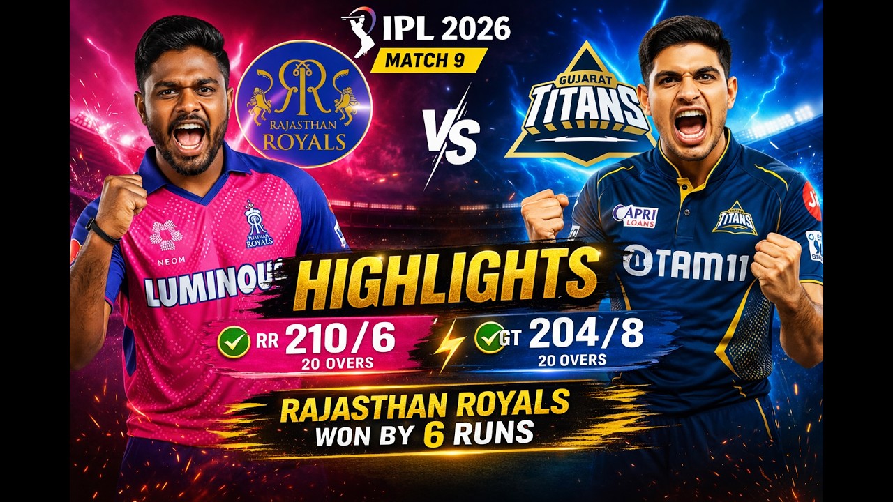 Rajasthan Royals Vs Gujarat Titans Full Highlights IPL 2026 Match 9 | RR Vs GT SPORTS HILITIX