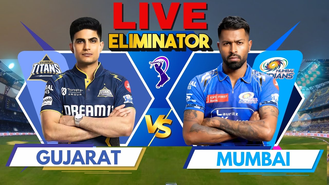 🔴 LIVE: MI vs GT IPL Eliminator Live match | IPL 2025 Live Match Today | Mumbai vs Gujarat Live IPL